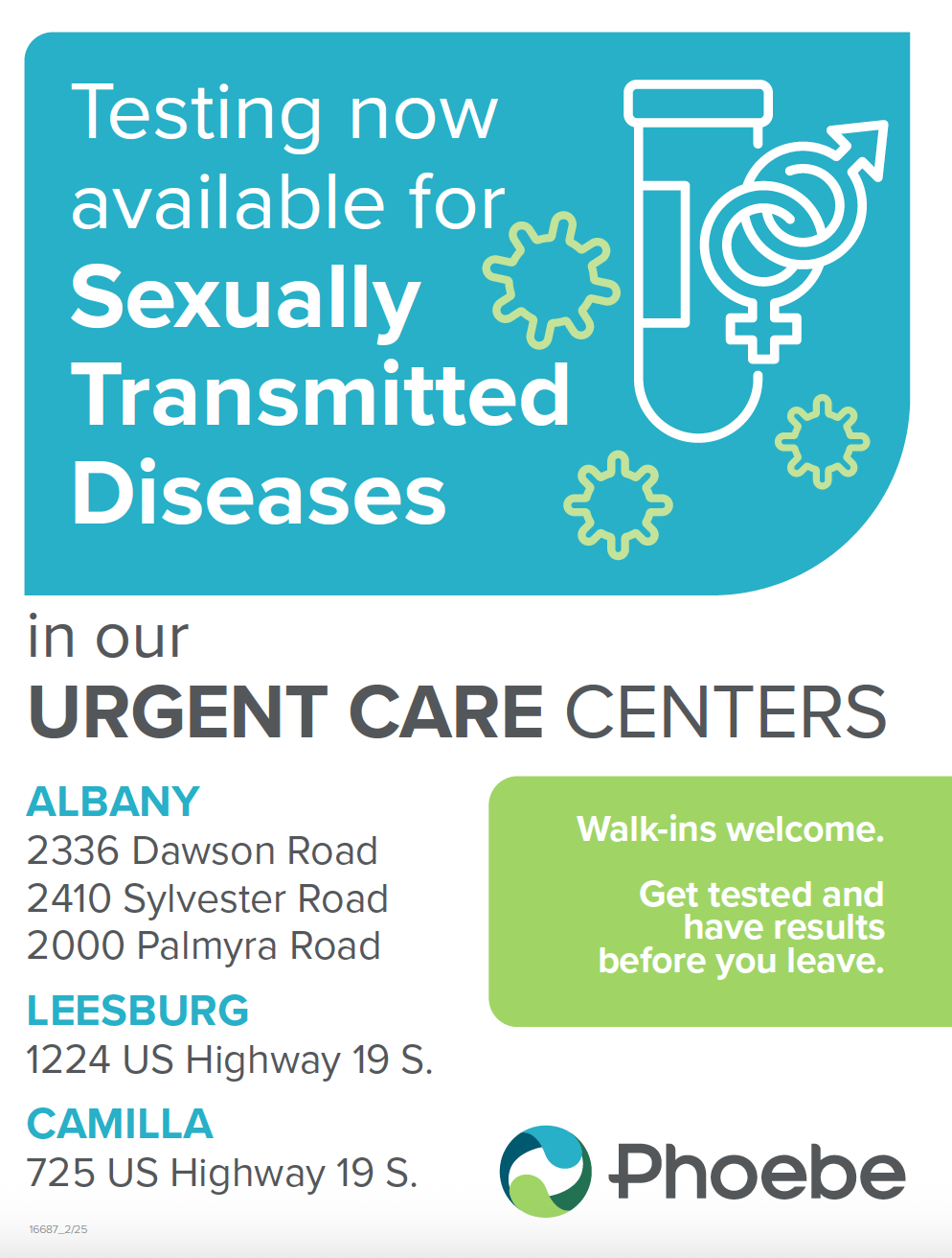 Phoebe Expands STD Testing Services Through Urgent Care Clinics ...